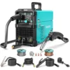 145A MIG Welder 110V/220V Dual Voltage Gas/Gasless Flux Core MIG /Lift TIG/Stick 3 in 1 Synergic MIG145 9GEN Welding Machine 1
