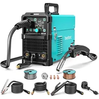 145A MIG Welder 110V/220V Dual Voltage Gas/Gasless Flux Core MIG /Lift TIG/Stick 3 in 1 Synergic MIG145 9GEN Welding Machine 1