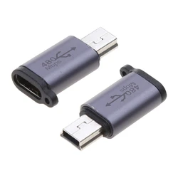 Enhanced USB Adapter - High - Speed 480Mbps Data Sync & 18W Charging (Type C to Mini USB)