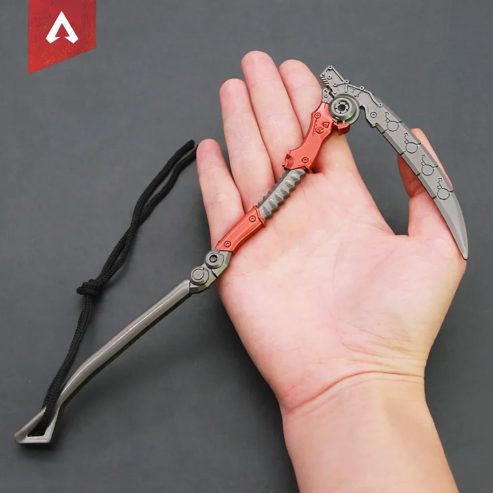 Apex Legends Revenant Heirloom 22cm Dead Man's Curve Game Sickle Swords Japanese  Katana Keychain Metal Weapon Gift Kids Toy 6