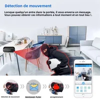Nouvelle Mini caméra WiFi 4KHD pour une clarté améliorée, Vision nocturne infrarouge, visualisation à distance, détection de mouvement, Mini caméra sans fil 5