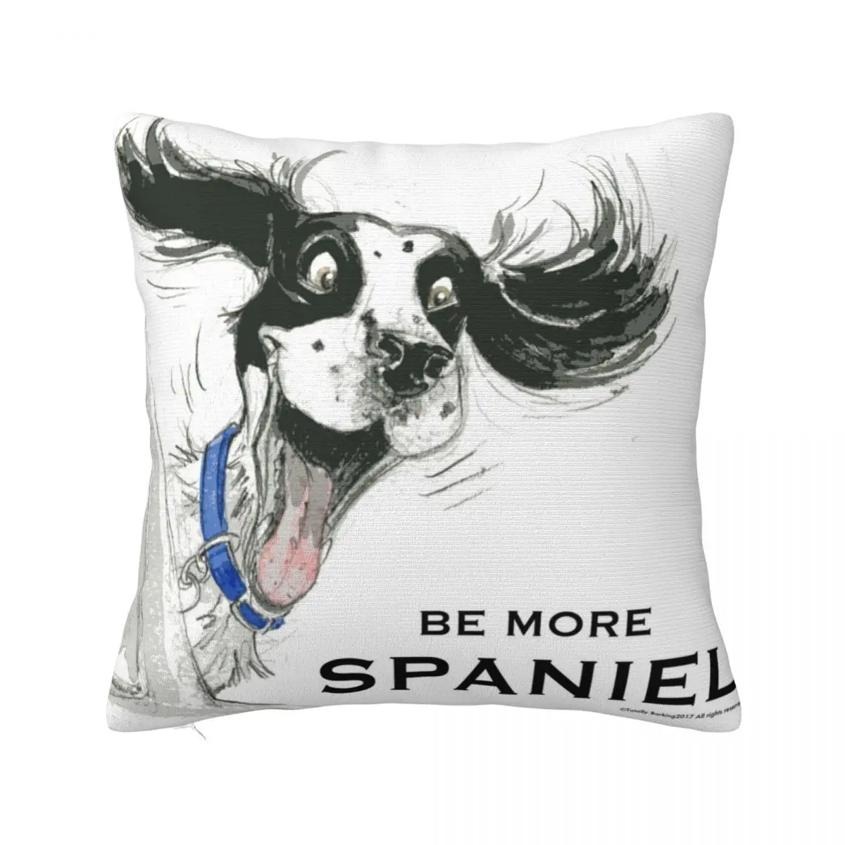 

Be More Spaniel Throw Pillow Room decorating items christmas ornaments 2024