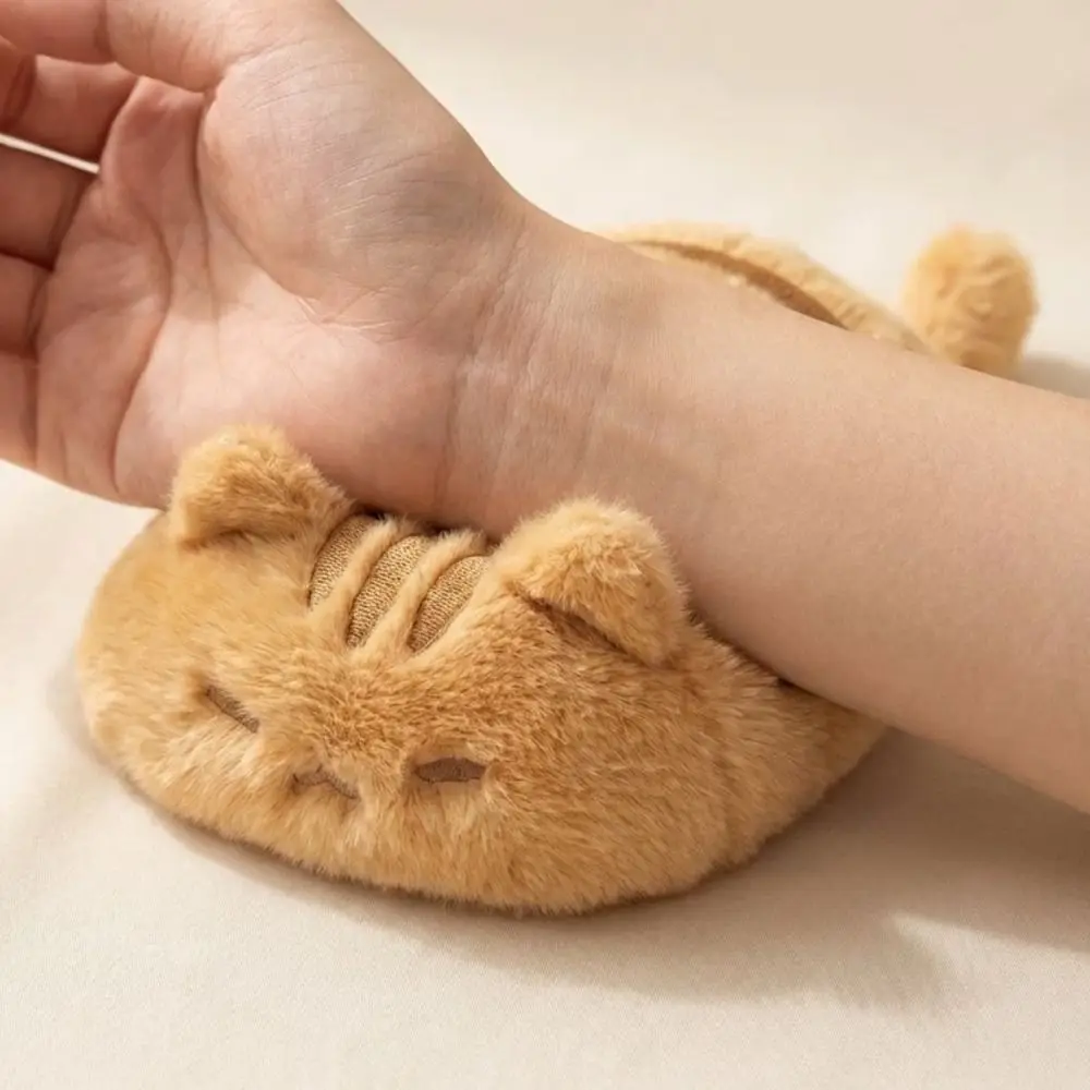 귀여운 13cm 동반자 고양이 모양 쿠션, 매우 부드러운 손목 받침대
