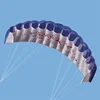 Outdoor Fun Sports Power 1.4m Dual Line Stunt Parafoil Parachute Rainbow Sports Beach Kite For Beginner Good Flying 4