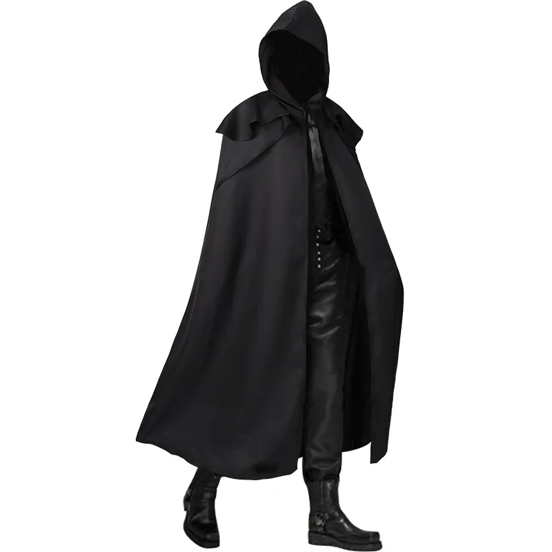 

Halloween Carnival Party Costumes Hoodie Cloak Brand New Gothic Retro Wizard Clothing Witch Vampire Grim Reaper Performance Coat