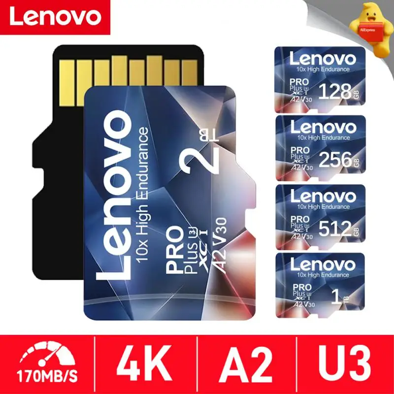 Lenovo 2Tb Flash Memory Card 1Tb 512Gb Micro Tf Sd Card Mini Sd Card Uhs-1 Sd Memory Card 256Gb 128Gb Per Fotocamera Del Telefono Nintendo