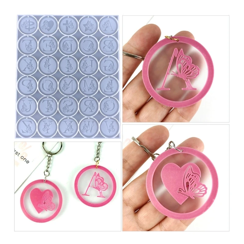 

Jewelry Casting Molds,Pendant Silicone Resin Mold Round Epoxy Casting Mold Keychain Jewelry Making DIY Crafts Tools Dropshipping