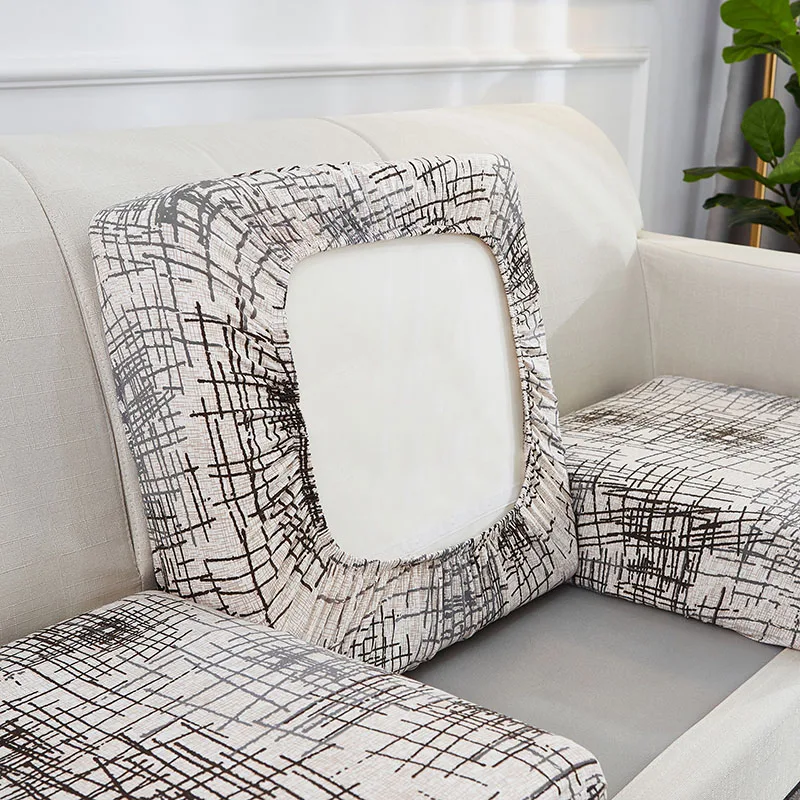 Elegant Floral Stretch Sofa Cushion Cover