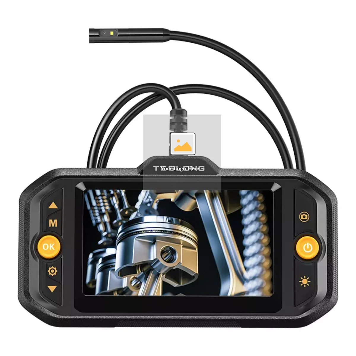 

World Exclusive Three Lens Video Endoscope Camera Teslong TS43 4.3Inch HD LCD Inspection Snake Camera 5m Industrial Borescope
