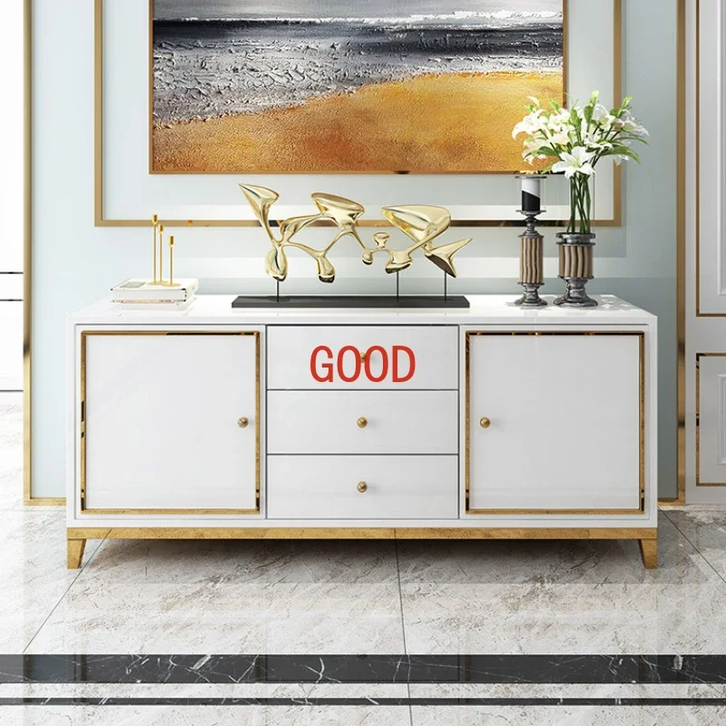 Luxury Entrance Hallway Shoe Cabinets Villa Storage Wooden Console Furniture TV Cabinet Living Room Cabinet Kitchen Sideboards
