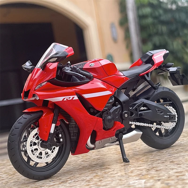 

1:12 YZF-R1 R1 Alloy Racing Motorcycle Model Diecast Street Sports Motorcycle Model Simulation Sound Light Kids Toys Gift