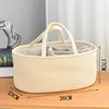 Multifunctional Travel Out Portable Mommy Bag Cotton Rope Diaper Bag Diaper Partition Storage Bag Baby Diaper Storage Basket 5