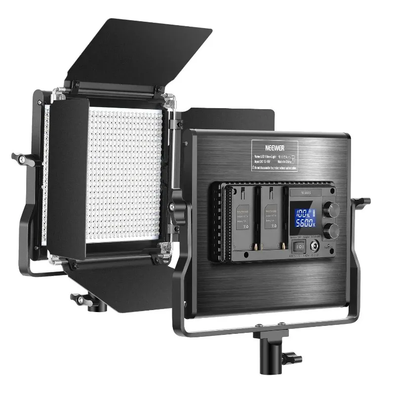 

660 Beads CRI 96+ Professional Photography Light 3200K~5600K LED Video Light Dimmable Bi-Color LED Panel with U Bracket