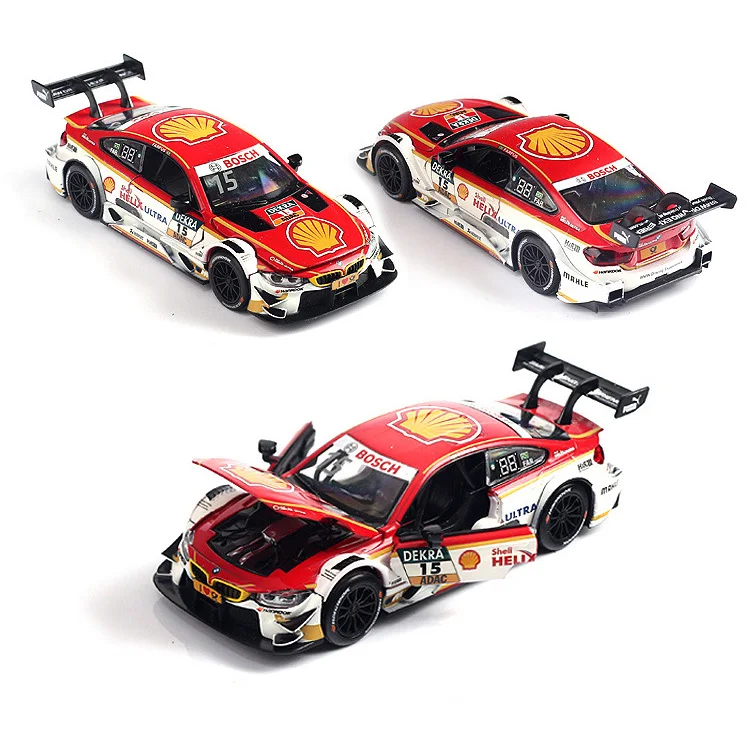 Rmz-bmw m4 dtm m8 gte,1:32合金玩具,男の子用ギフト