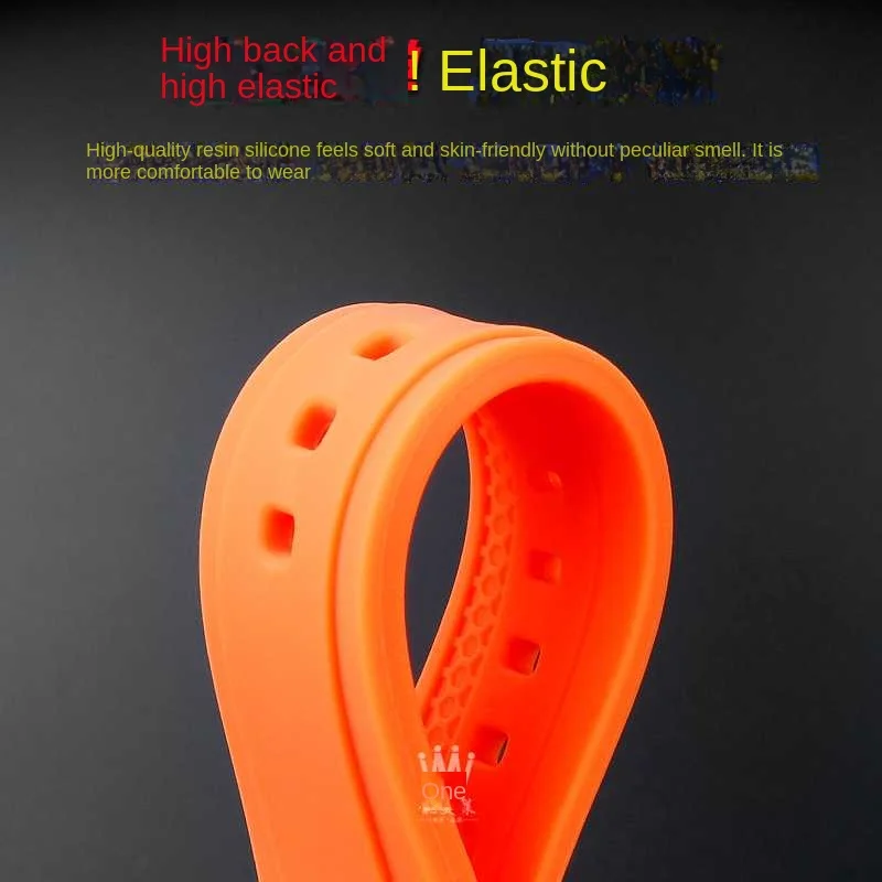 24 26mm For Diesel silicone watchband DZ4318 7395 4496 4323 Jeep Hamilton Breitling waterproof rubber soft watch str