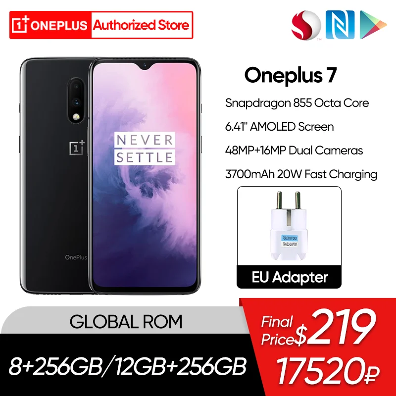 Oneplus 7 8GB 256GB Global ROM Smartphone Snapdragon 855 Octa Core