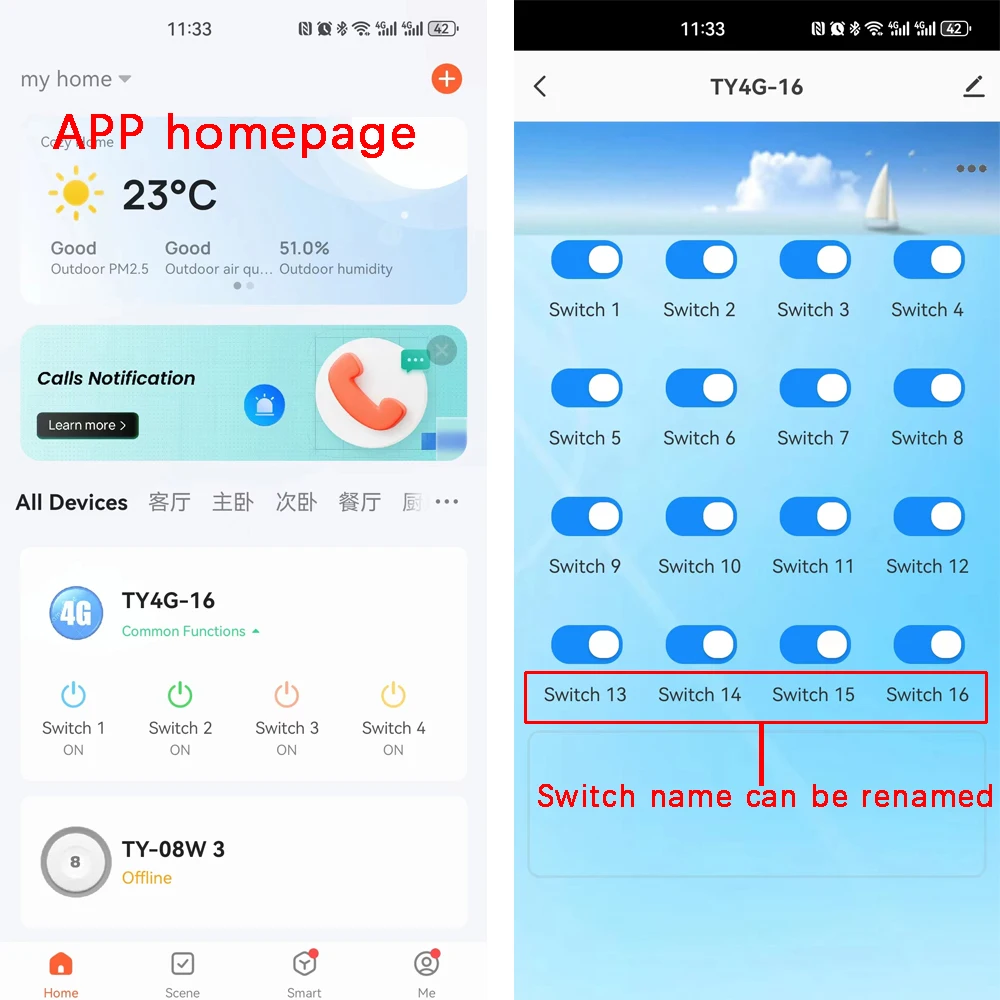 Tuya 16 채널 스마트 스위치 릴레이 모듈, RF433mhz 무선 인칭 인터록 내장 4G 통신 리모컨 - AliExpress