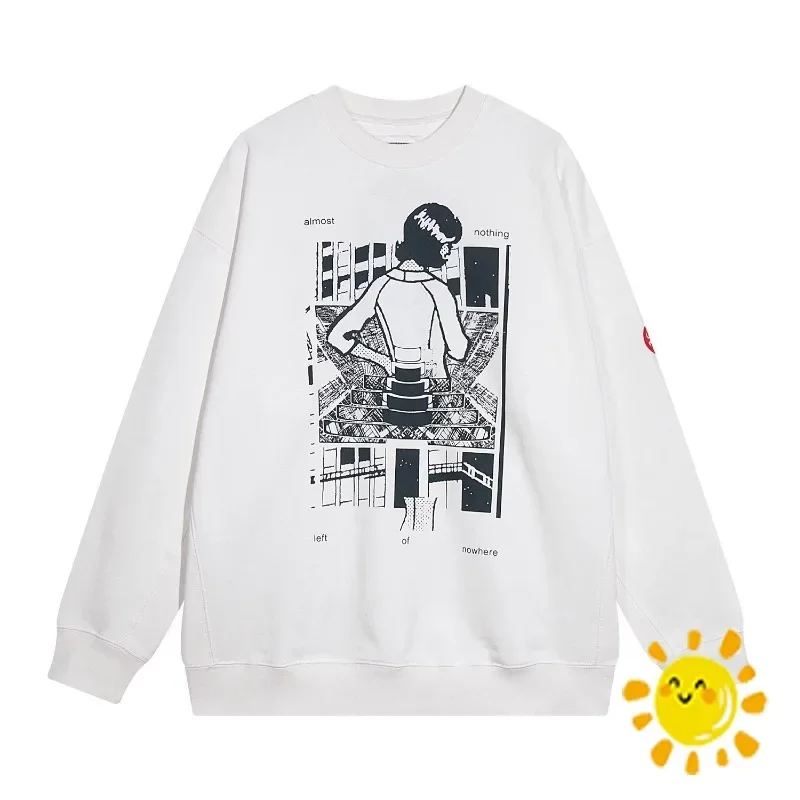 

Fasion Women's Print Crewneck CAVEMPT Sweatshirts Men Woman Manga CAV EMPT Hoodie Hip Hop