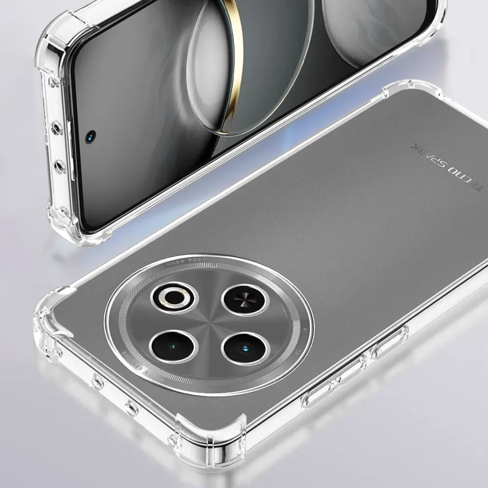 Shockproof Airbag Clear TPU Phone Case - Soft Silicone Protective Bumper Cover