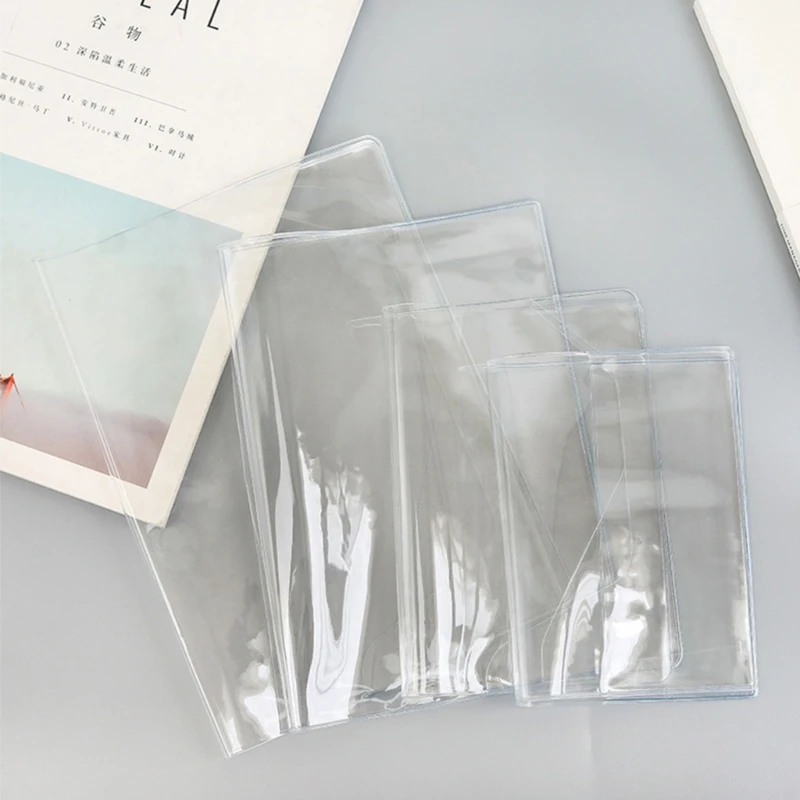 10 Couvertures Transparentes Pour Cahiers A5 - Film Protection Livre PVC, étanche, Ajustable épaisseur