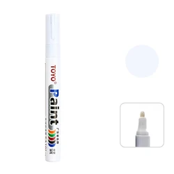 Waterproof Car Tire Tread Paint Pen Marker (White)