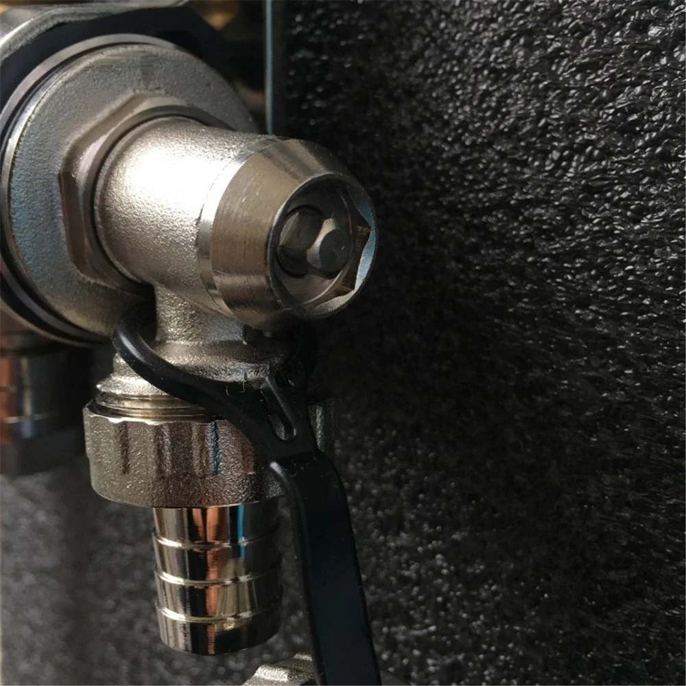 Floor Heating Manifold Exhaust Drain Valve 1 Inch Blowdown Valve Geothermal Water Manifold Drain