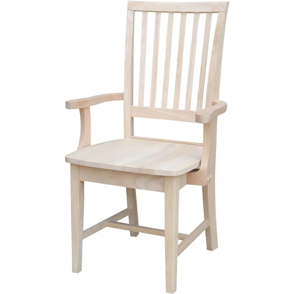 Dining chair with armrests living room dining room
