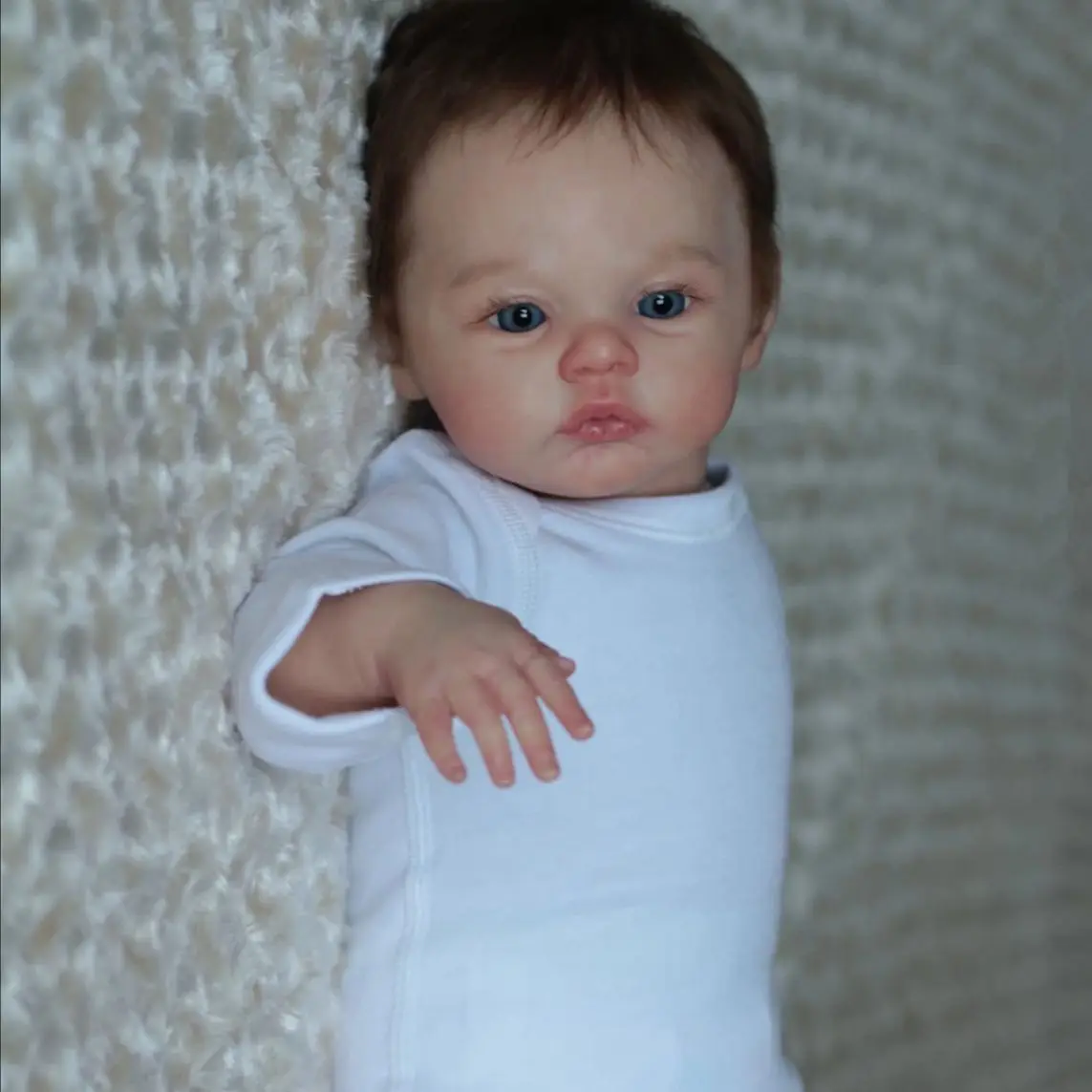 

19inch Full Body Silicone Meadow Reborn Doll Newborn Baby Size Girl Boy Doll 3D Skin High Quality Gift Drop Shipping