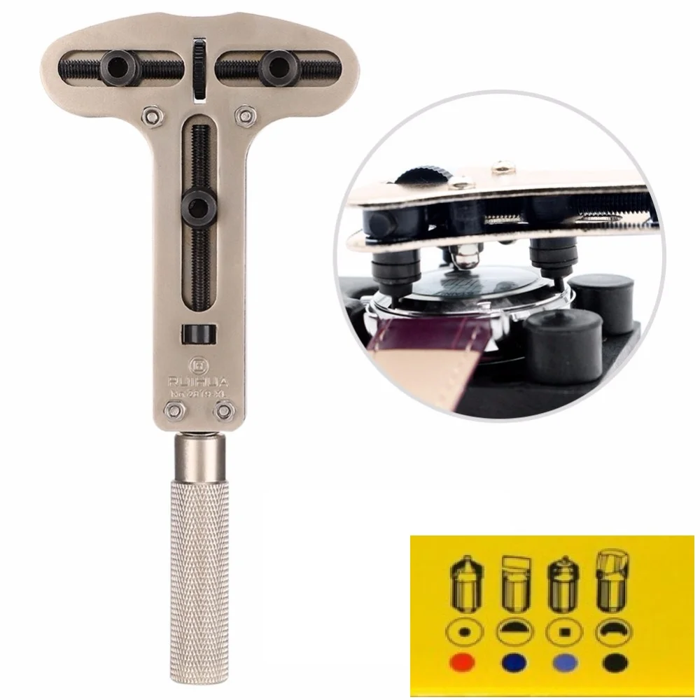 LargeWatchBackCaseCoverOpenerAdjustableScrewBackRemoverWrench