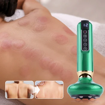 Electric Cupping Massager Vacuum Suction Cup GuaSha Anti Cellulite Beauty Health Scraping Infrared Heat Slimming Massage Therapy 2