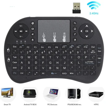 I8 2.4G Mini Wireless Keyboard 2.4GHz Air Mouse Remote Touchpad For Android TV Box PC Smart TV 1