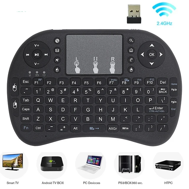 I8 2.4G Mini Wireless Keyboard 2.4GHz Air Mouse Remote Touchpad For Android TV Box PC Smart TV 1