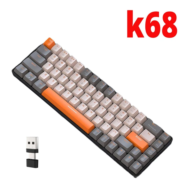 Teclado mecânico 104 teclas Gaming Keyboard para jogos e digitação,  compatível/PC/Laptop - AliExpress