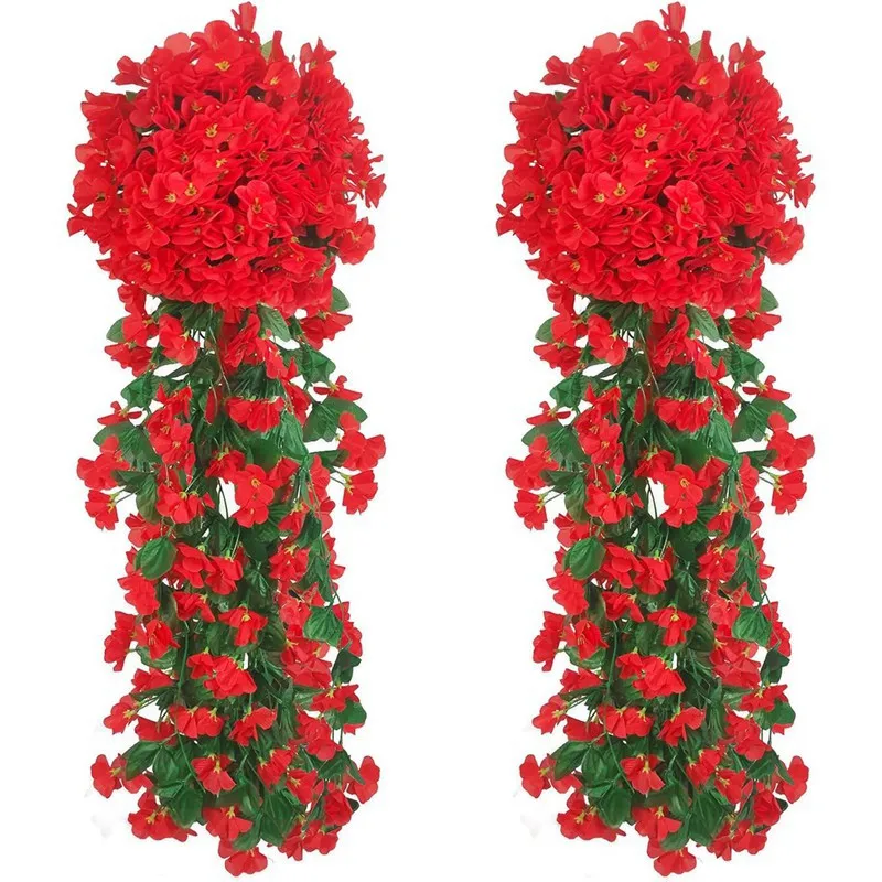 الزهور الاصطناعية طويلة الكرمة الورود ديكور المنزل...