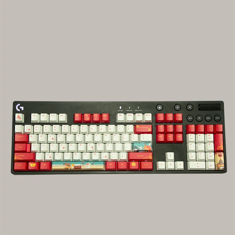 Não-retroiluminado Pbt Dye Subbed Keycaps G610 Interruptor gx Compatível com G512c g Pro x Conjunto - Imagem 3
