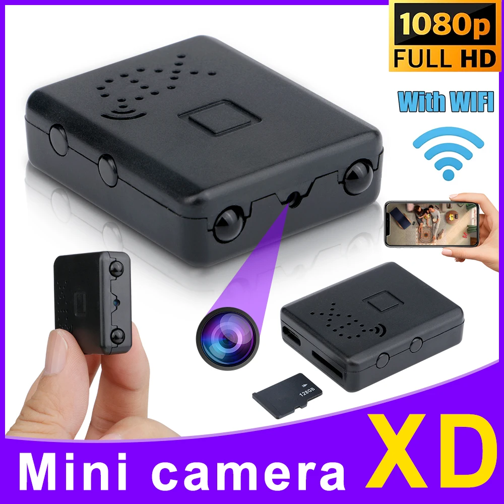 XDMiniCameraHD1080PHomeSecurityCamcorderNightVisionMicro