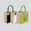 DINYAO Jute Cotton Fabric Splicing Handbags Fashion Eco-Friendly Shopping Bags Large Capacity Simple Printed Letter Tote bag 2