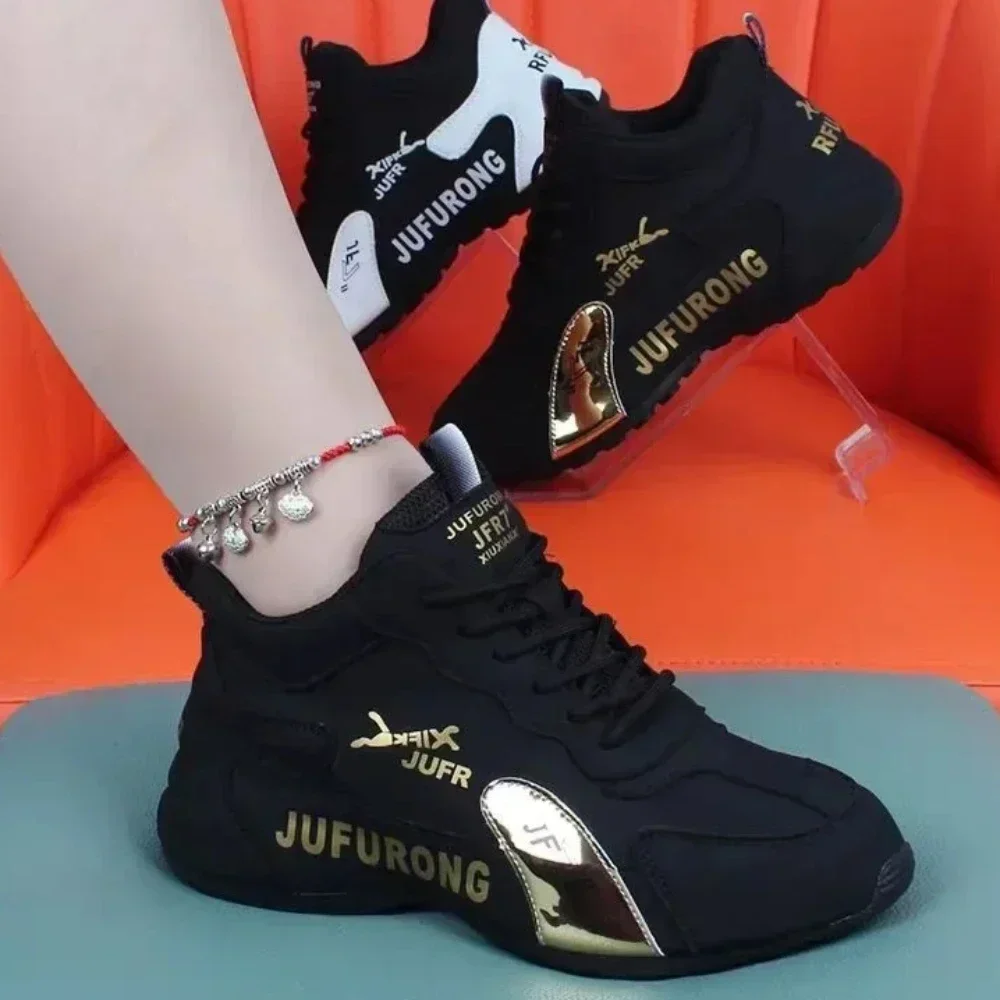 Women's Summer Breathable Mesh Lace Up Sports Platform Sneakers For Walking Designer Shoes