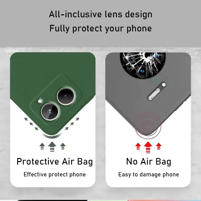 Enhanced Liquid Silicon Shockproof Soft Cover Case