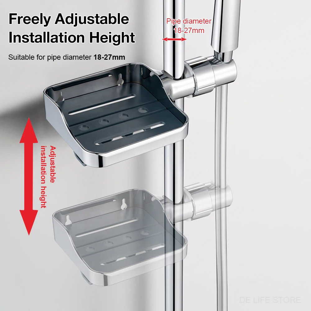 1/2 PCS Bathroom Shelf Without Drilling Bathroom Shelf Shower Organiser With Shower Stand Shampoo Holder Shower Shelf Bathroom A 3