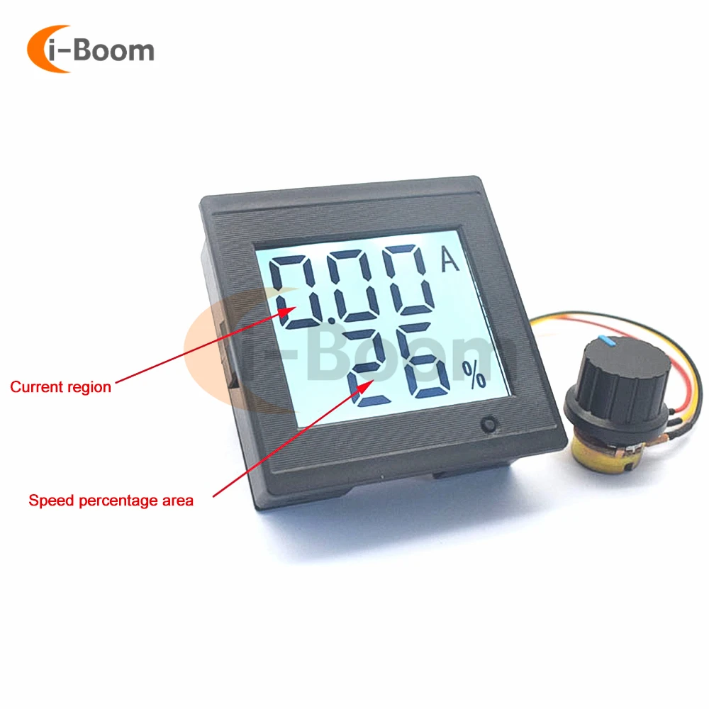 DC 12V 24V 36V 8A Brushed DC Motor Speed Controller LCD Digital Voltmeter Ammeter with Potentiometer Switch Speed Governor dc motor speed controller motor speed controller speed meter electric motor speed controller