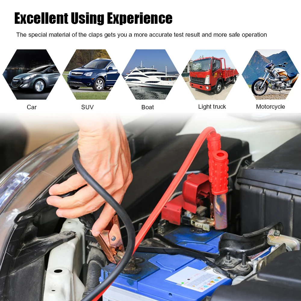 Excellent Car Battery Tester 12V Digital Analyzer Tester with LCD Screen BT201 Cranking Charging Circut Diagnostic Tool
