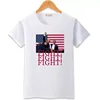 Trump Vance 2024 Outlaw Hillbilly US Flag Vintage T-Shirt for Men Cotton 100% Summer Tops Women 1