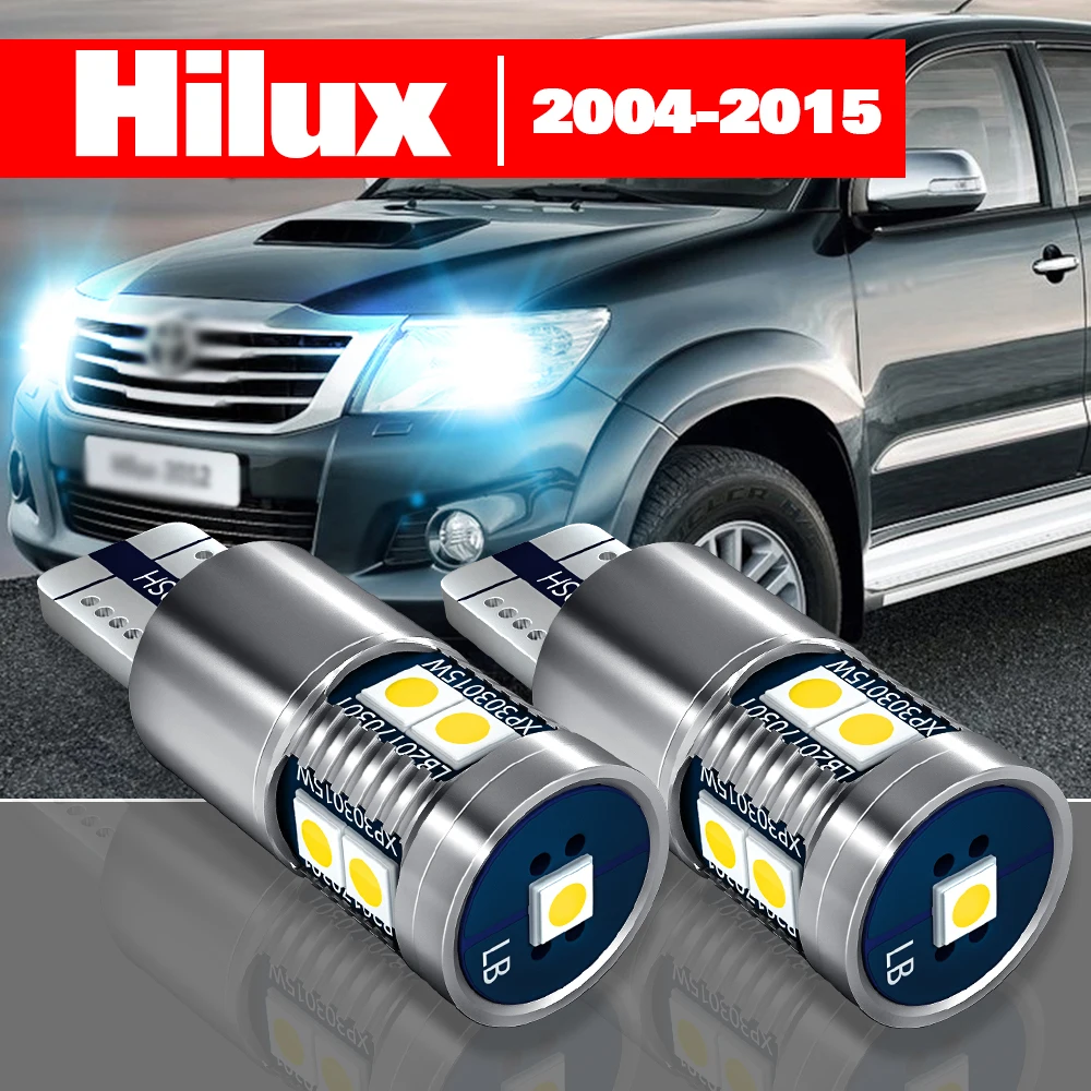 

Аксессуары для Toyota Hilux 2004-2015, 2 шт., светодиодные парковочные огни, габаритные огни 2005, 2006, 2007, 2008, 2009, 2010, 2011, 2012, 2013, 2014
