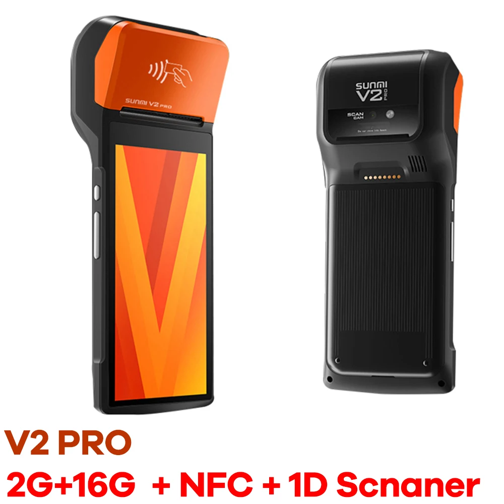 Sunmi V2 V2 pro 4G Wifi Mobile Handheld POS System 58mm Thermal Bluetooth Printer Android PDA Distribution Receipt Bill Printer pocket sticker printer Printers