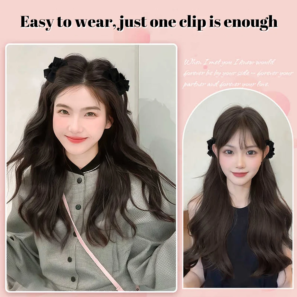 Synthetic Hair Clip On Ponytail Extensions For Women
