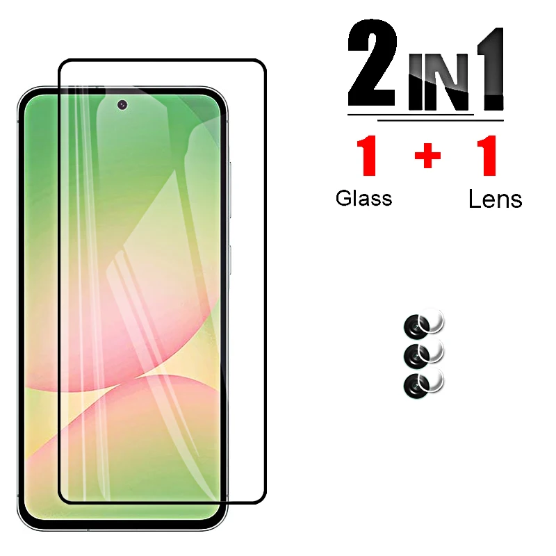 Premium Tempered Glass Screen Protector with Camera Lens Cover Film