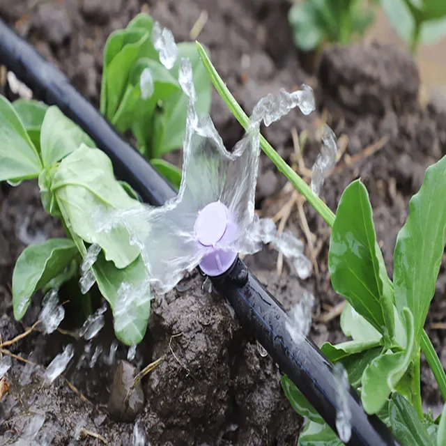 Állítható Öntözési Csepegtető Sprinkler 1/4 Hüvelykes Emitter Gushing Dripper Micro Drip Öntöző Az Rendszerhez - Image 5