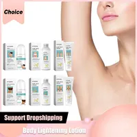 Body Lightening Lotion for Dark Skin Remove Melanin Armpit Joint Neck Bleaching Intimate Area Knee Brighten Smooth Skin Care Set 1