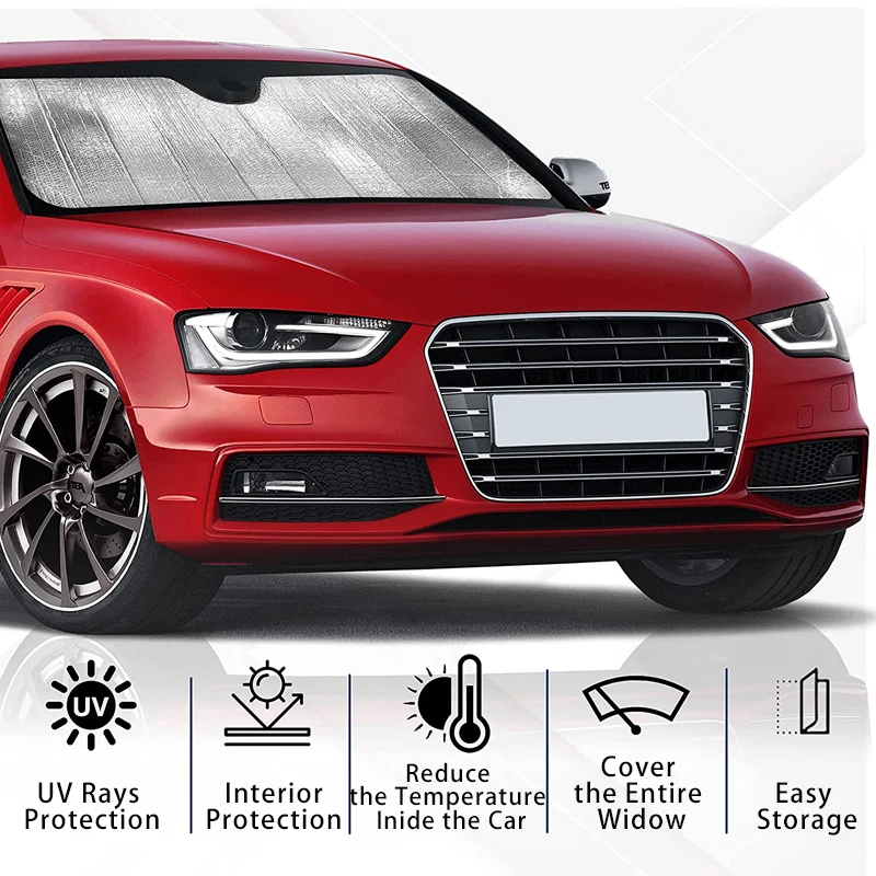 Parasole Auto LELYFIT 140x80cm - Protezione UV Per Parabrezza - Foto 11